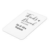 Thanks a brunch post wedding name date simple  magnet (Linke Seite)