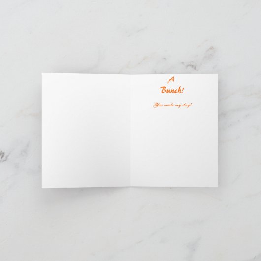 Thanks A Bunch! Dankeskarte (Innenseite)