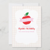 Thanks A Bushel Mädchen Geburtstag Dankeskarte (Vorderseite)