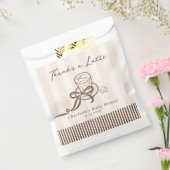 Thanks a Latte Bebe Cafe Hnad drawn Baby Shower Geschenktütchen (Versiegelt)