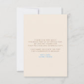 Thanks a Latte Coffee Themed Thank You Dankeskarte (Rückseite)