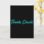 Thanks Chuck Men Women  Karte (Gelbe Blume)