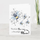 Thanks for being a wonderful mum karte<br><div class="desc">Thanks for being a wonderful mum Card.</div>