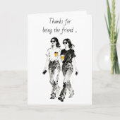 Thanks for Being my Friend that Understands ... Karte (Vorderseite)