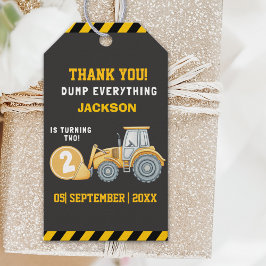 Thanks for Building Memories – Construction Party Geschenkanhänger