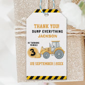 "Thanks for Building Memories –Construction Party Geschenkanhänger