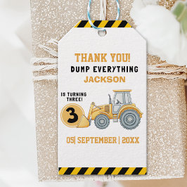 "Thanks for Building Memories –Construction Party Geschenkanhänger