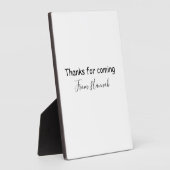 thanks for coming add name text message babyshower fotoplatte (Seite)