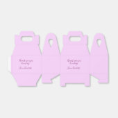 thanks for coming add name text message mauve geschenkschachtel (Ungefaltet)