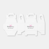 thanks for coming add name text message pink bow f geschenkschachtel (Ungefaltet)