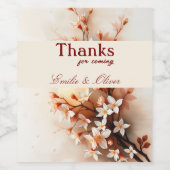 Thanks for coming and your name weinetikett (Einzelnes Label)