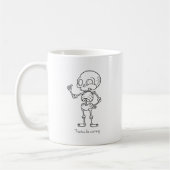 Thanks for coming skull kaffeetasse (Links)