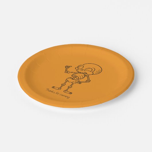 Thanks for coming skull pappteller (Schrägansicht)