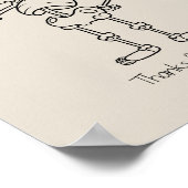 Thanks for coming skull poster (Ecke)