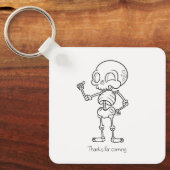 Thanks For coming skull Schlüsselanhänger (Vorderseite)