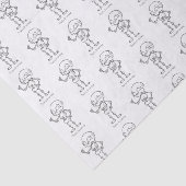 Thanks for coming skull seidenpapier (Ausschnitt)