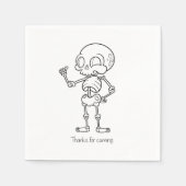 Thanks for coming skull serviette (Vorderseite)