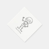 Thanks for coming skull serviette (Ecke)