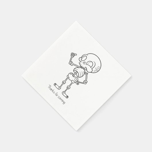 Thanks for coming skull serviette (Ecke)