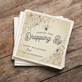 Thanks For Dropping By Halloween Party Serviette