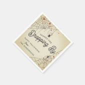 Thanks For Dropping By Halloween Party Serviette (Ecke)