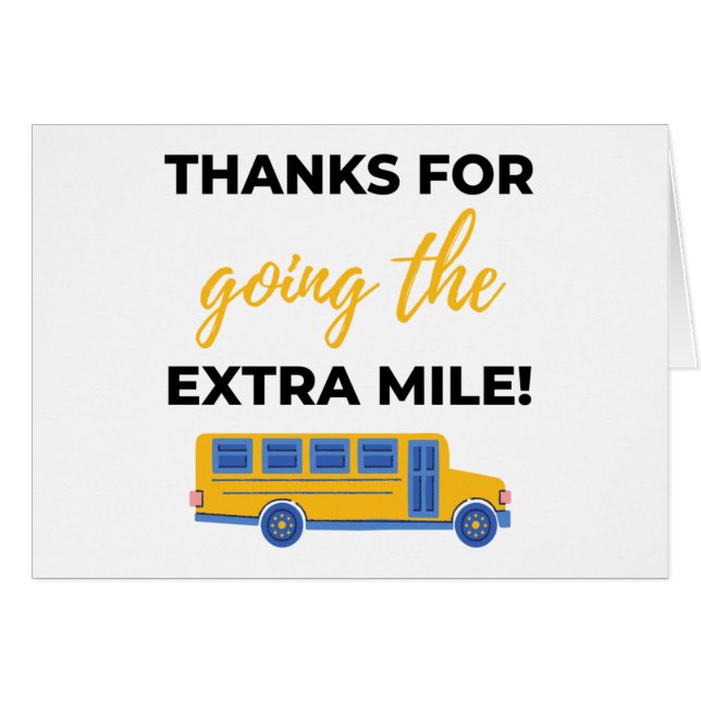Thanks For Going The Extra Mile bl (Vorderseite (Horizontal))