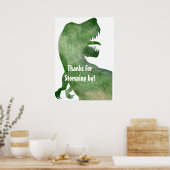 Thanks for Stomping By - DIno Party Poster (Küche)