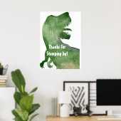 Thanks for Stomping By - DIno Party Poster (Heimbüro)