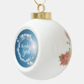 Thanks, God Clouds Photography Blue Sky Keramik Kugel-Ornament (Rechts)