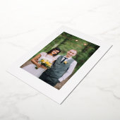 Thanks Wedding Rose Gold Heart Whimsical Script Folieneinladung (Gedreht)