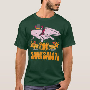 Thanksalotl Aolotl Niedlicher Erntedank Tiermädche T-Shirt