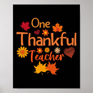 Thanksgivi-Dozentin für Frauenfalllehrer Poster