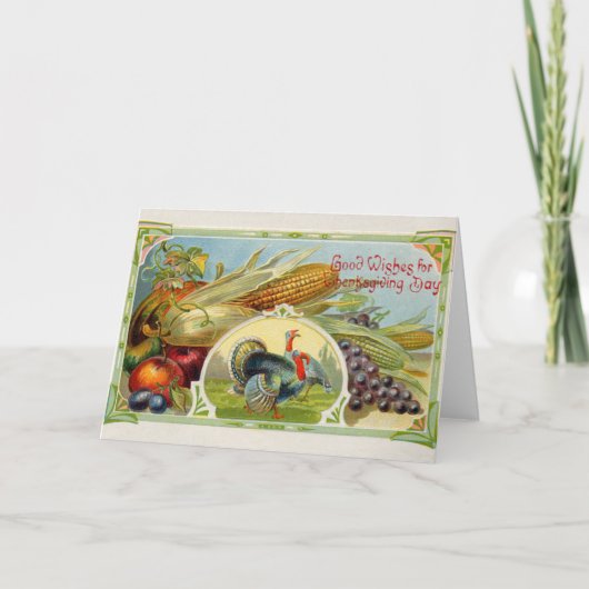 Thanksgiving 05 feiertagskarte (Vorderseite)