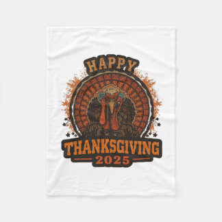 Thanksgiving 2025 Family Matching Funny Retro Turk Fleecedecke