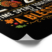 Thanksgiving 2025 Matching Family Tee Turkey Pumpk Poster (Ecke)