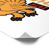 Thanksgiving 2026 Design Depicting A Gobbling Turk Poster (Ecke)