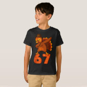 Thanksgiving 67 Meme Six Seven Funny Turkey T-Shirt (Vorne ganz)