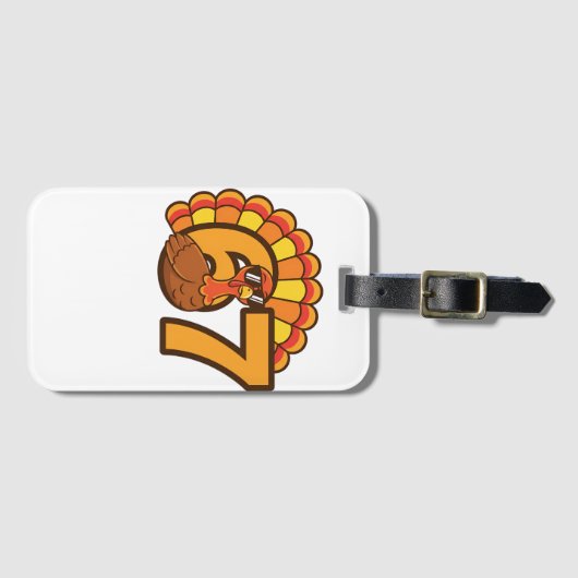 Thanksgiving 67 Retro Vibes Gepäckanhänger (Vorderseite (Horizontal))