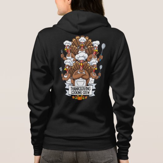Thanksgiving Adult Full-Zip Hoodie (Rückseite)