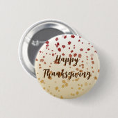 Thanksgiving-Ahornblätter Button (Vorne & Hinten)