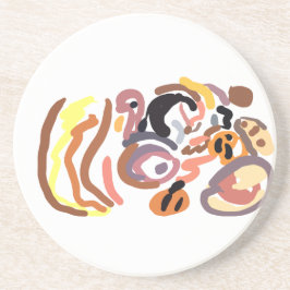 Thanksgiving autumn getränkeuntersetzer