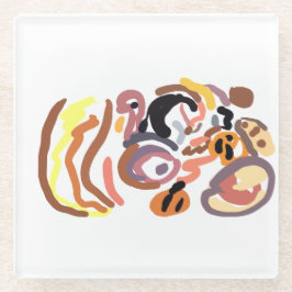 Thanksgiving autumn glasuntersetzer