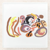 Thanksgiving autumn glasuntersetzer (Vorderseite)