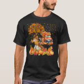 Thanksgiving Bearded Dragon with Fall Pumpkins Sun T-Shirt (Vorderseite)