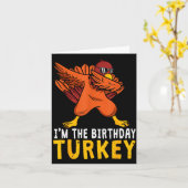 Thanksgiving Birthday Funny Bday Born On Thanksgiv Karte (Gelbe Blume)