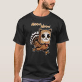 Thanksgiving Cat Funny Fake Cat Meow Thanksgiving  T-Shirt (Vorderseite)