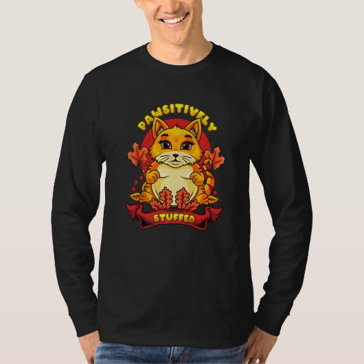 Thanksgiving Cat   T-Shirt (Vorderseite)
