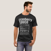 Thanksgiving Christmas Cranberry Sauce Nutritional T-Shirt (Vorne ganz)