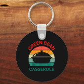 Thanksgiving Christmas Funny Green Bean Cerole Des Schlüsselanhänger (Vorderseite)