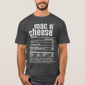Thanksgiving Christmas Mac N Cheese Nutritional T-Shirt (Vorderseite)